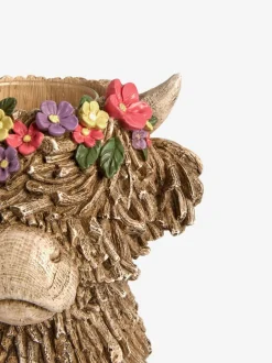 Next Natural Hamish the Highland Cow Floral Vase Discount