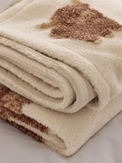 Next Natural Hamish The Highland Cow Borg Throw Clearance
