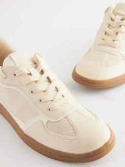 Next Natural Lace-Up Trainers Hot