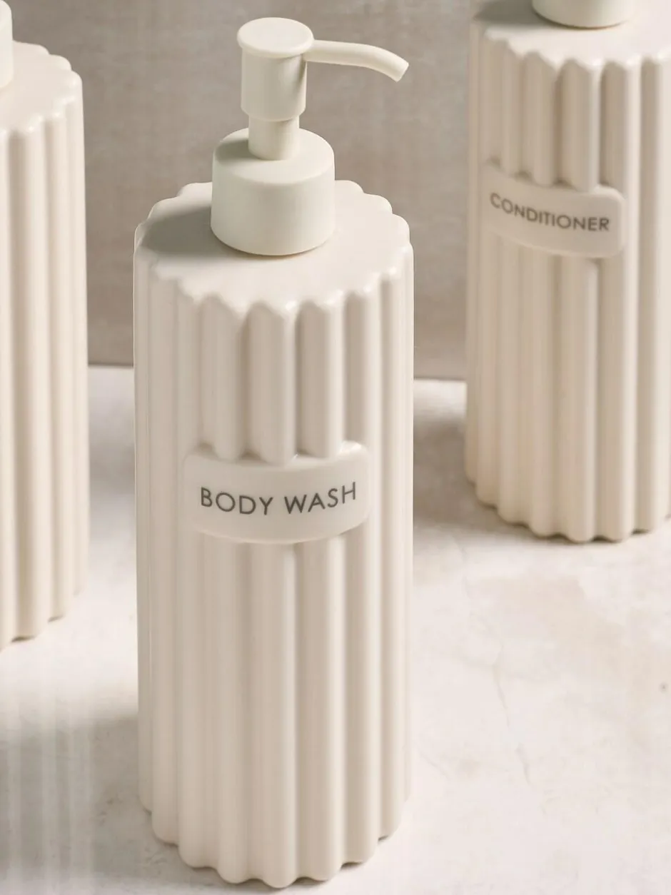 Next Rib Reusable Dispenser Bottles Natural New
