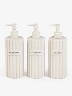 Next Rib Reusable Dispenser Bottles Natural New