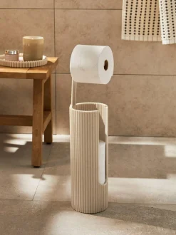 Next Rib Toilet Roll Holder Natural Outlet