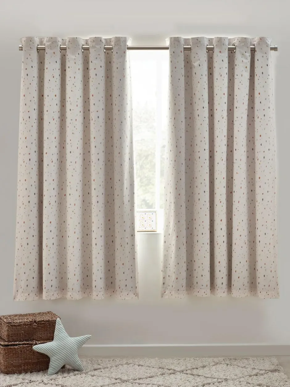 Next Natural Terrazzo Eyelet Blackout Curtains Hot