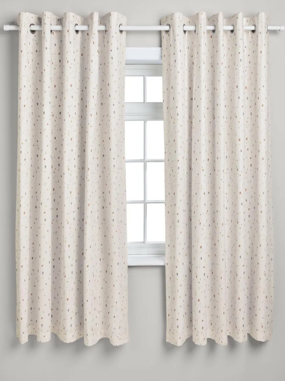 Next Natural Terrazzo Eyelet Blackout Curtains Hot