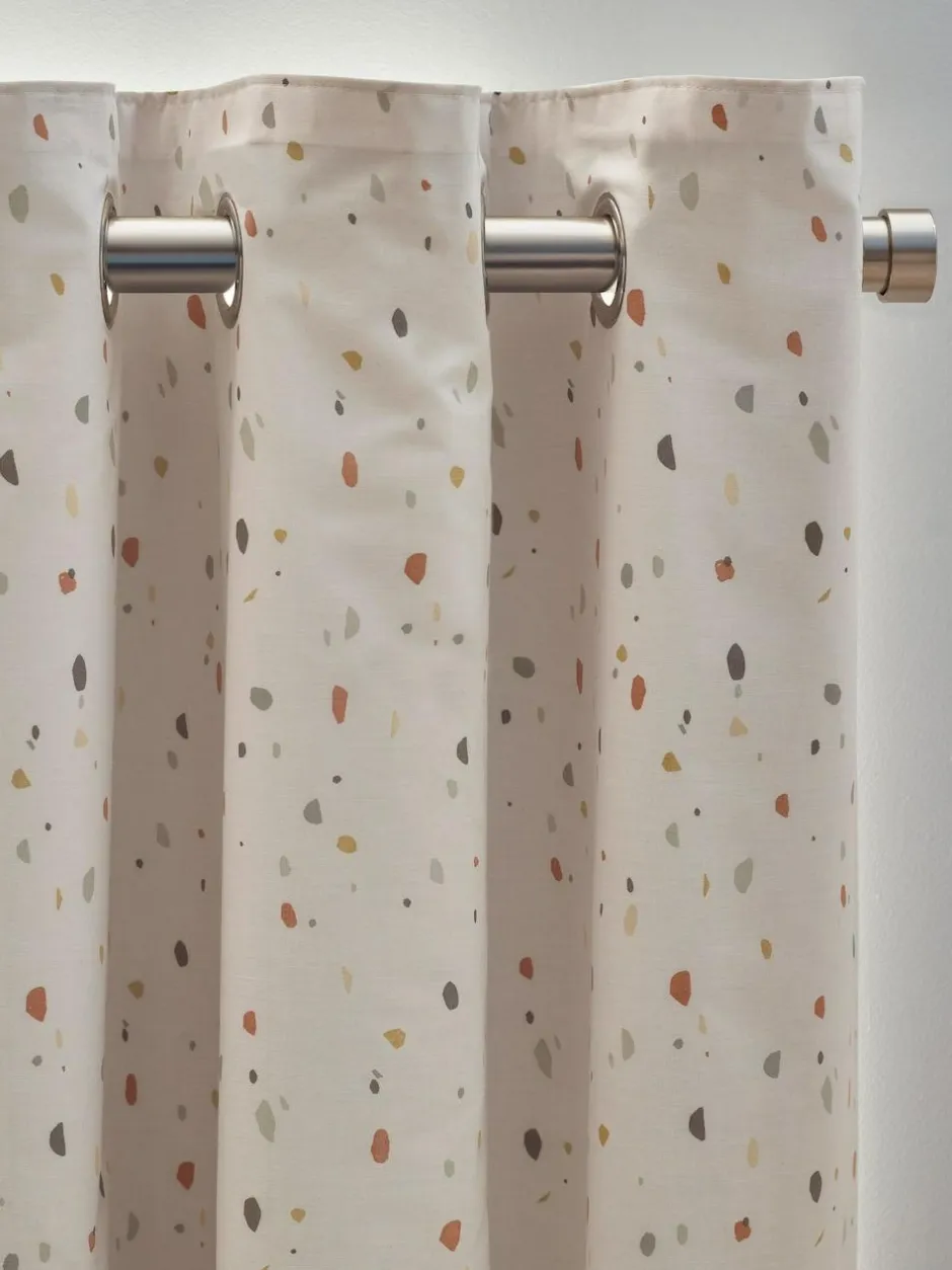 Next Natural Terrazzo Eyelet Blackout Curtains Hot