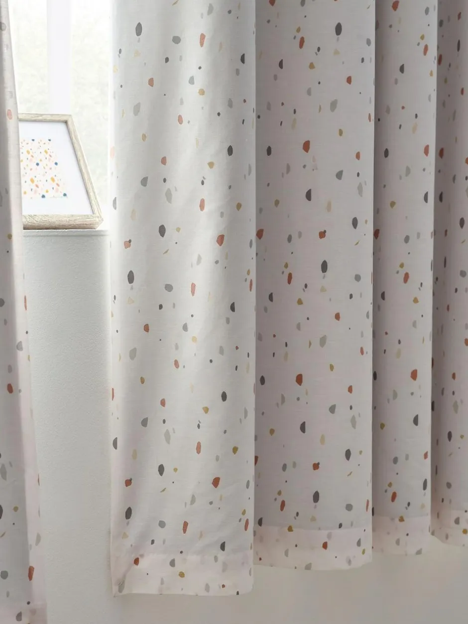 Next Natural Terrazzo Eyelet Blackout Curtains Hot