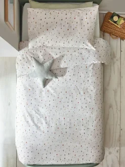 Next Natural Terrazzo Print Duvet Cover and Pillowcase Set Hot