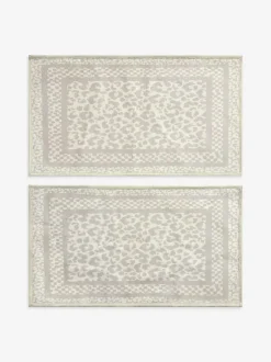 Next Natural Washable Leopard Print Doormat Hot