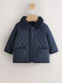 Next Baby Quilted Cord Collar Jacket (0mths-2yrs) Navy Best