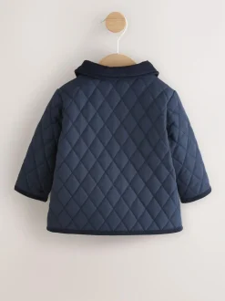 Next Baby Quilted Cord Collar Jacket (0mths-2yrs) Navy Best