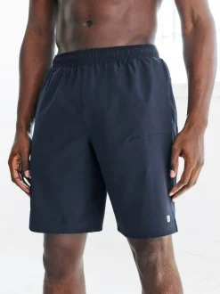 Next 9 Inch Active Gym Sports Shorts Navy Blue New