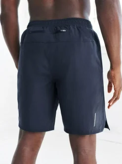 Next 9 Inch Active Gym Sports Shorts Navy Blue New