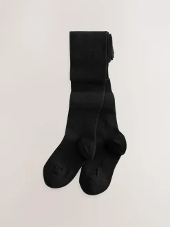 Next 5 Pack Cotton Rich School Tights Navy Blue Online