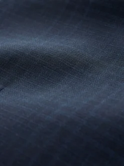 Next Check Suit Waistcoat Navy Blue Best