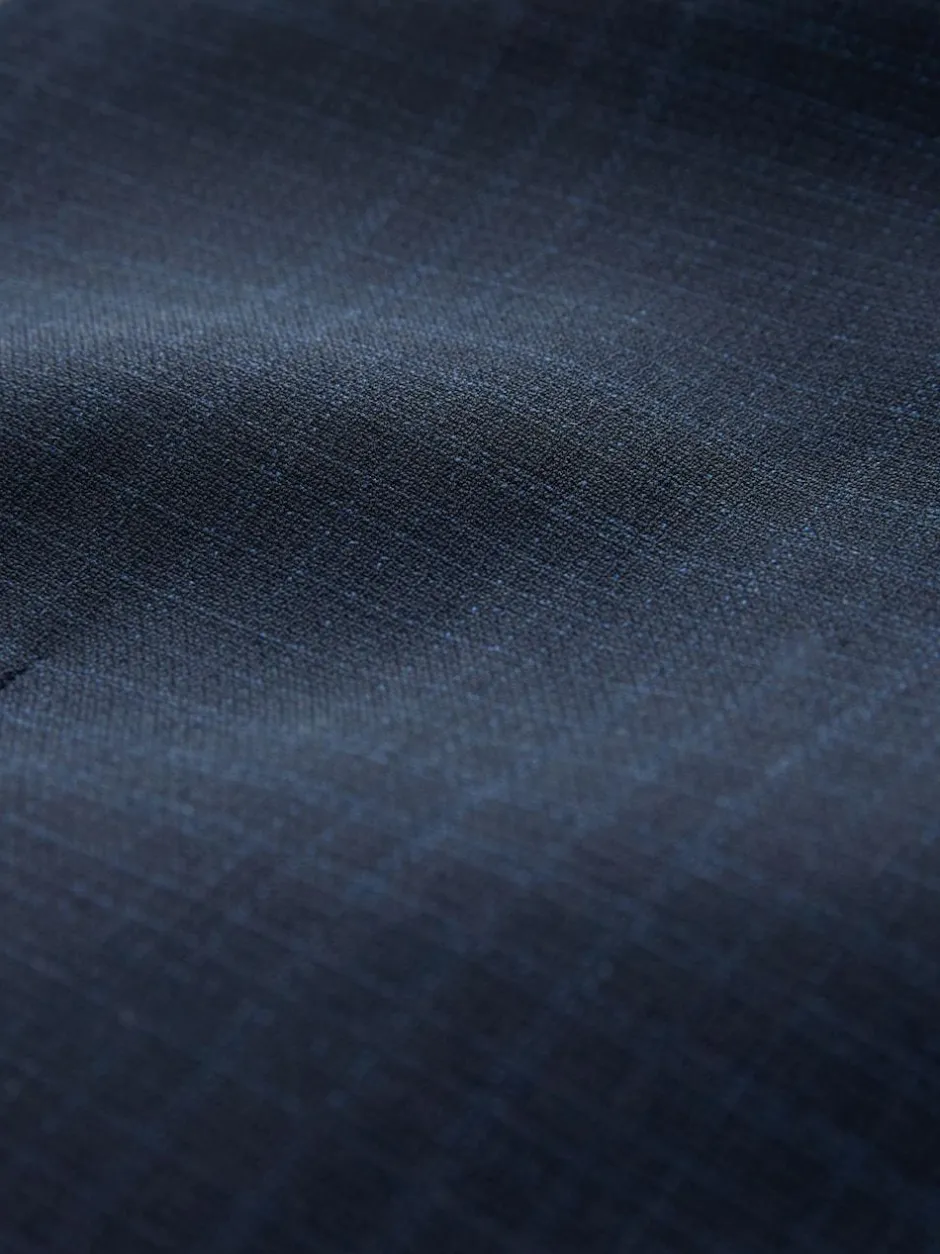 Next Check Suit Waistcoat Navy Blue Best