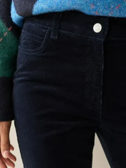 Next Corduroy Skinny Trousers Navy Blue Sale