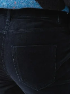 Next Corduroy Skinny Trousers Navy Blue Sale