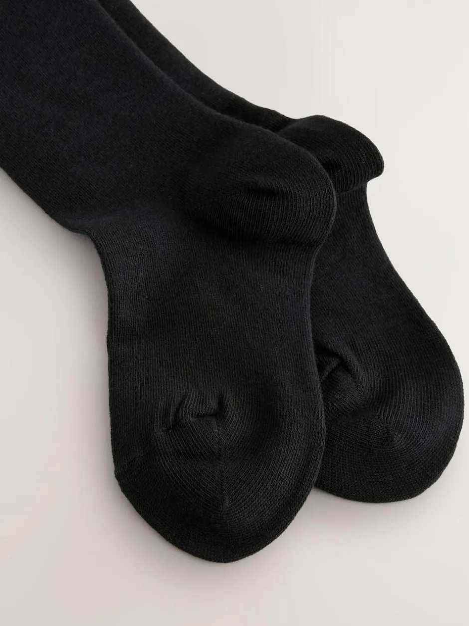 Next Cotton Rich School Tights Navy Blue New