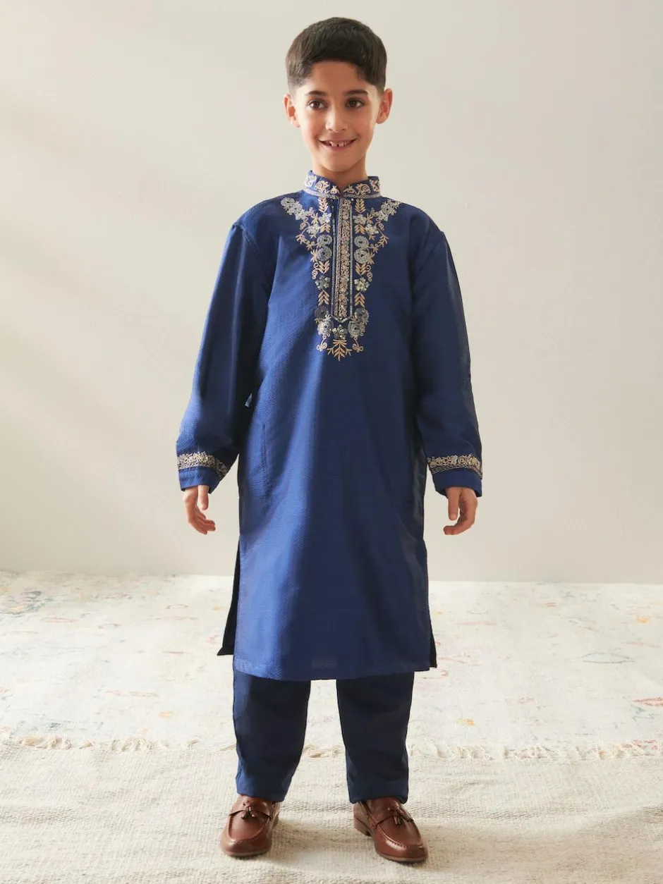 Next Navy Blue Eid Kurta (3mths-16yrs) Outlet