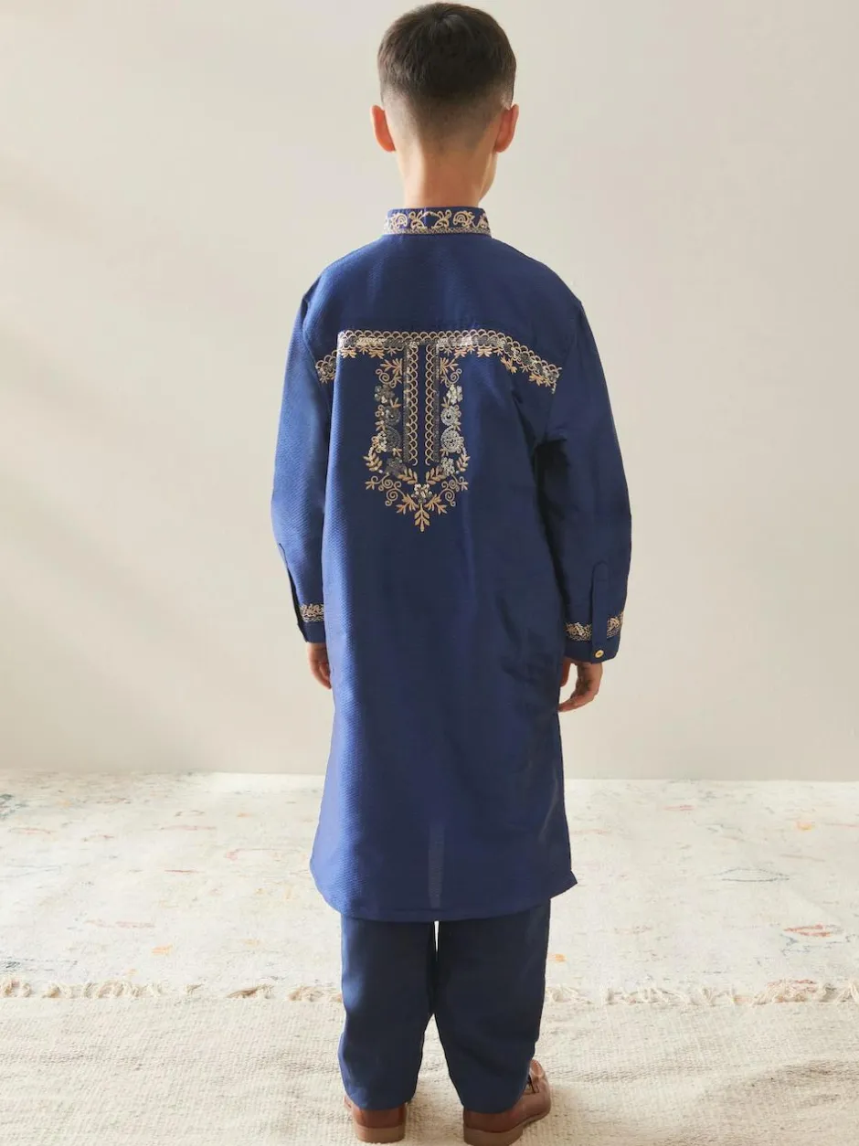 Next Navy Blue Eid Kurta (3mths-16yrs) Outlet