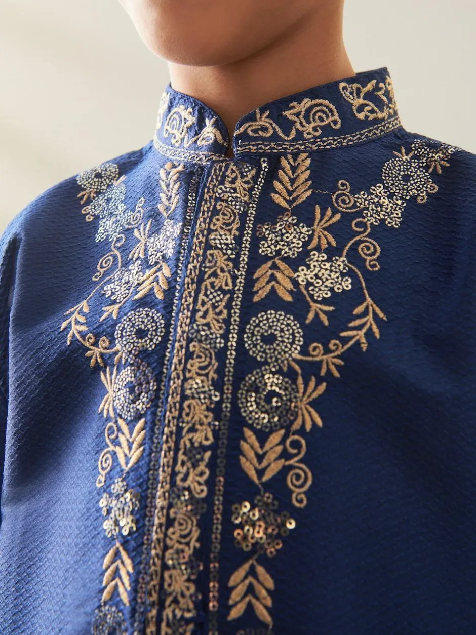 Next Navy Blue Eid Kurta (3mths-16yrs) Outlet