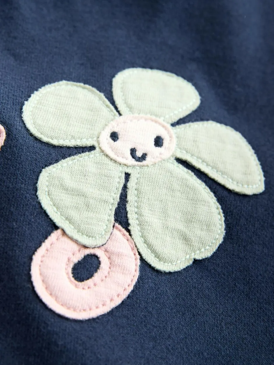 Next Sweatshirt and Leggings Set (3mths-7yrs) Navy Blue Flower New