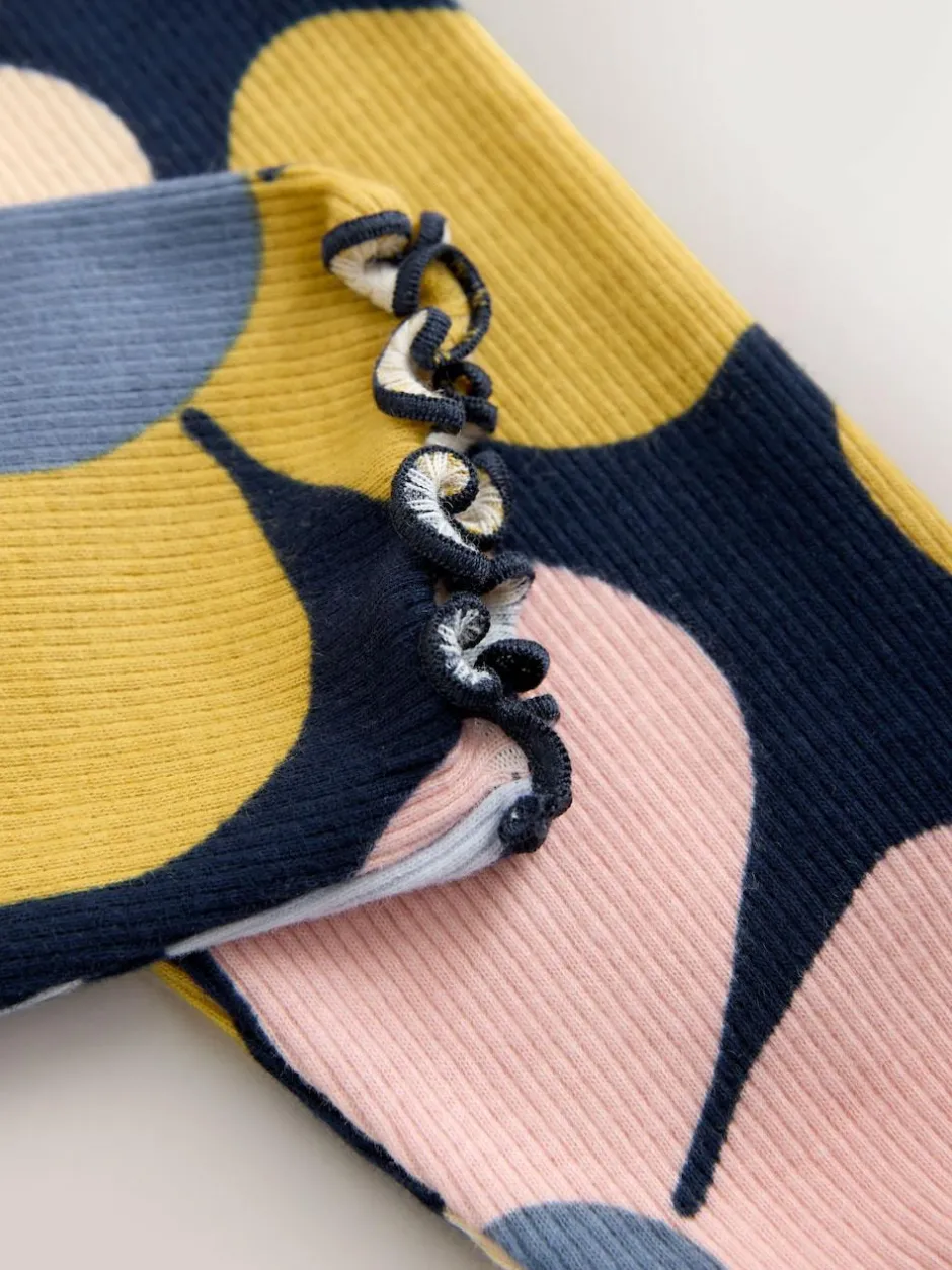 Next Sweatshirt and Leggings Set (3mths-7yrs) Navy Blue Flower New