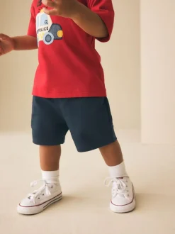 Next Navy Blue Jersey Shorts (3mths-7yrs) Online