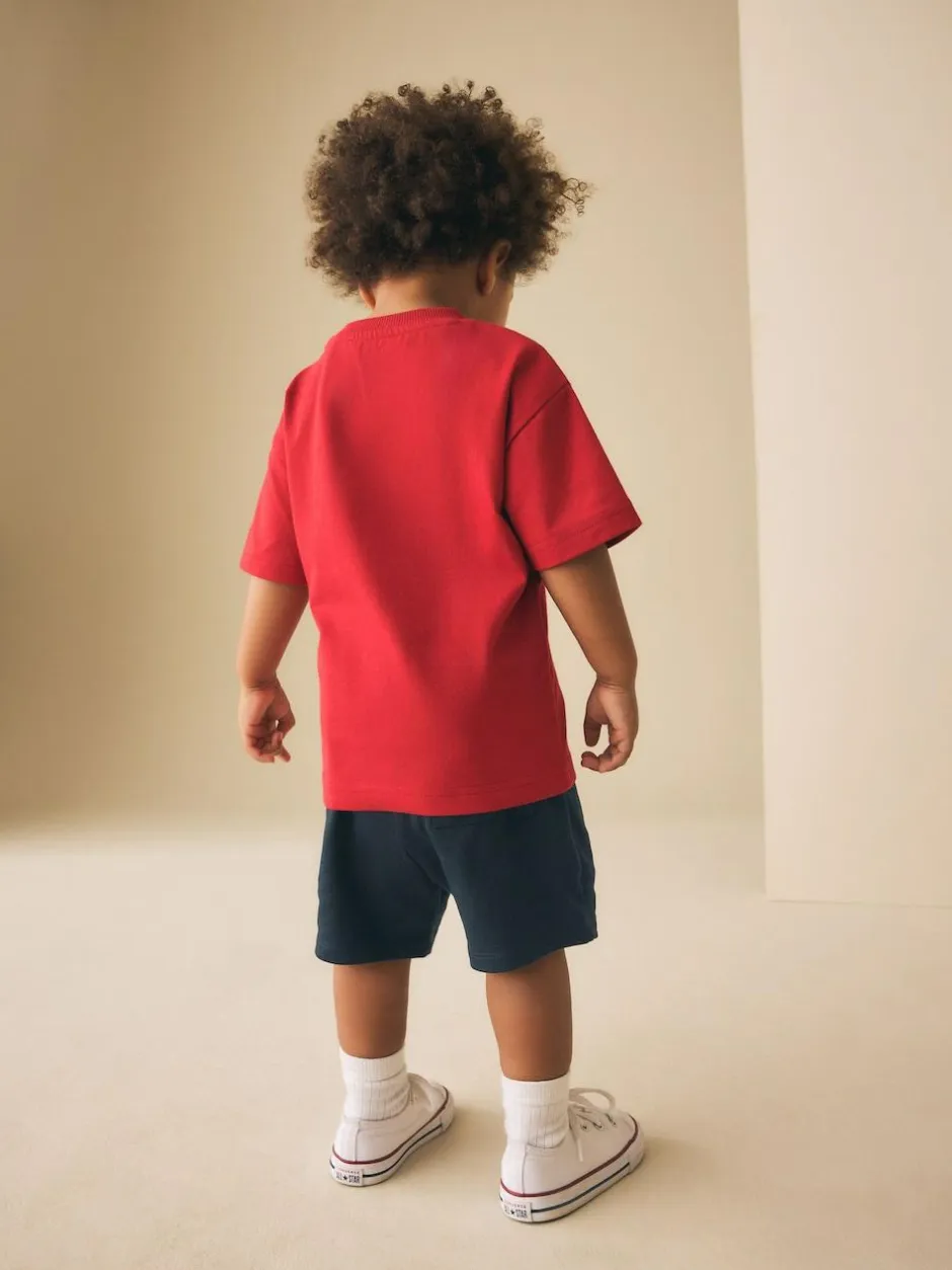 Next Navy Blue Jersey Shorts (3mths-7yrs) Online