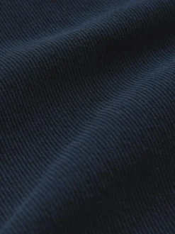 Next Navy Blue Jersey Twill Popper Shacket New