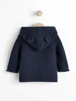 Next Knitted Baby Cardigan (0mths-2yrs) Navy Blue Discount