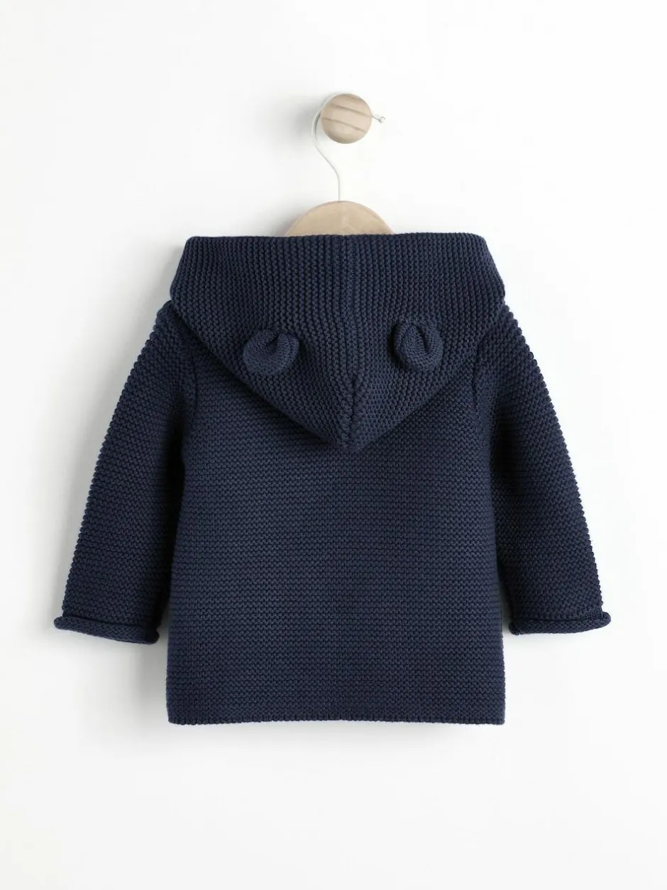Next Knitted Baby Cardigan (0mths-2yrs) Navy Blue Discount