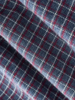 Next Navy Blue Long Sleeve Check Shirt Outlet