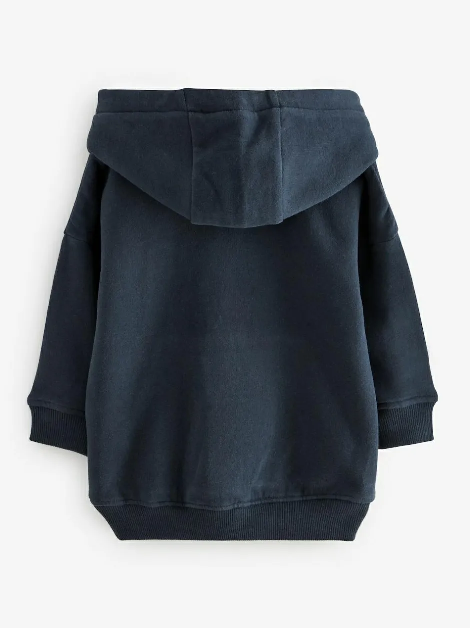 Next Long Sleeve Soft Touch Hoodie (3mths-7yrs) Navy Blue Hot