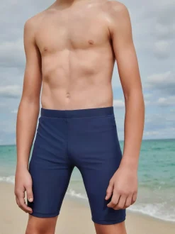 Next Longer Length Stretch Swim Shorts (3-16yrs) Navy Blue Hot