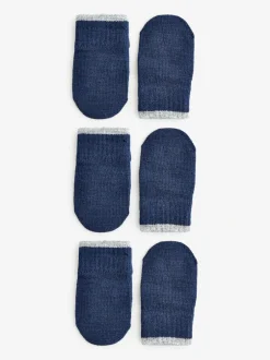 Next Magic Mittens Gloves 3 Packs (3mths-6yrs) Navy Blue Online