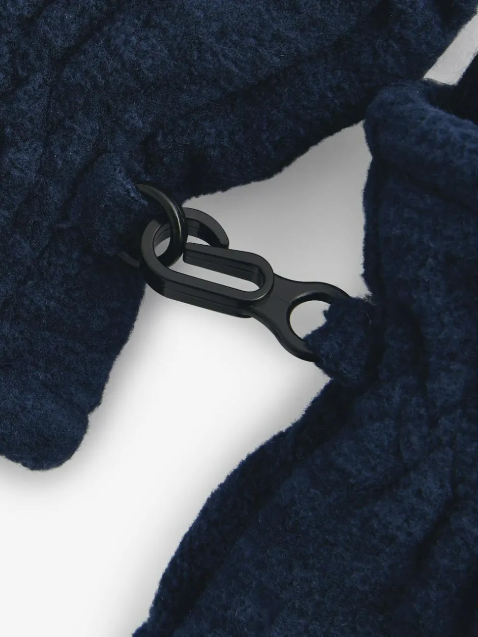 Next Navy Blue Marl Fleece Mittens 2 Pack (3mths-6yrs) Outlet
