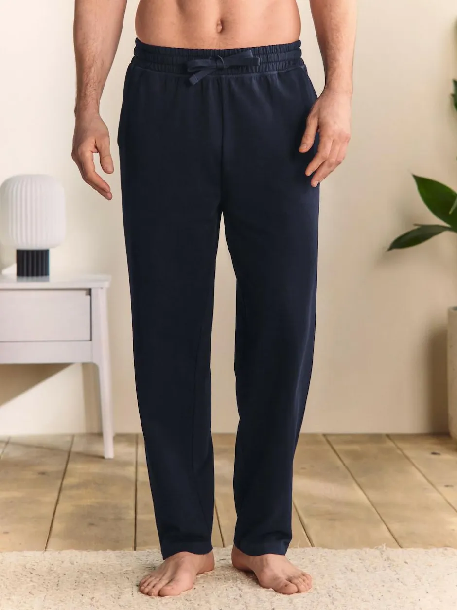 Next Open Loopback Soft Touch Cuffed Joggers Navy Blue Hot