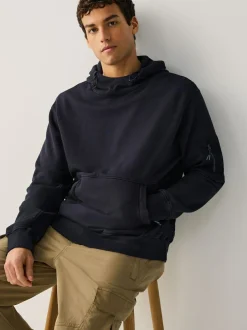 Next Overhead Hoodie Utility Navy Blue Outlet