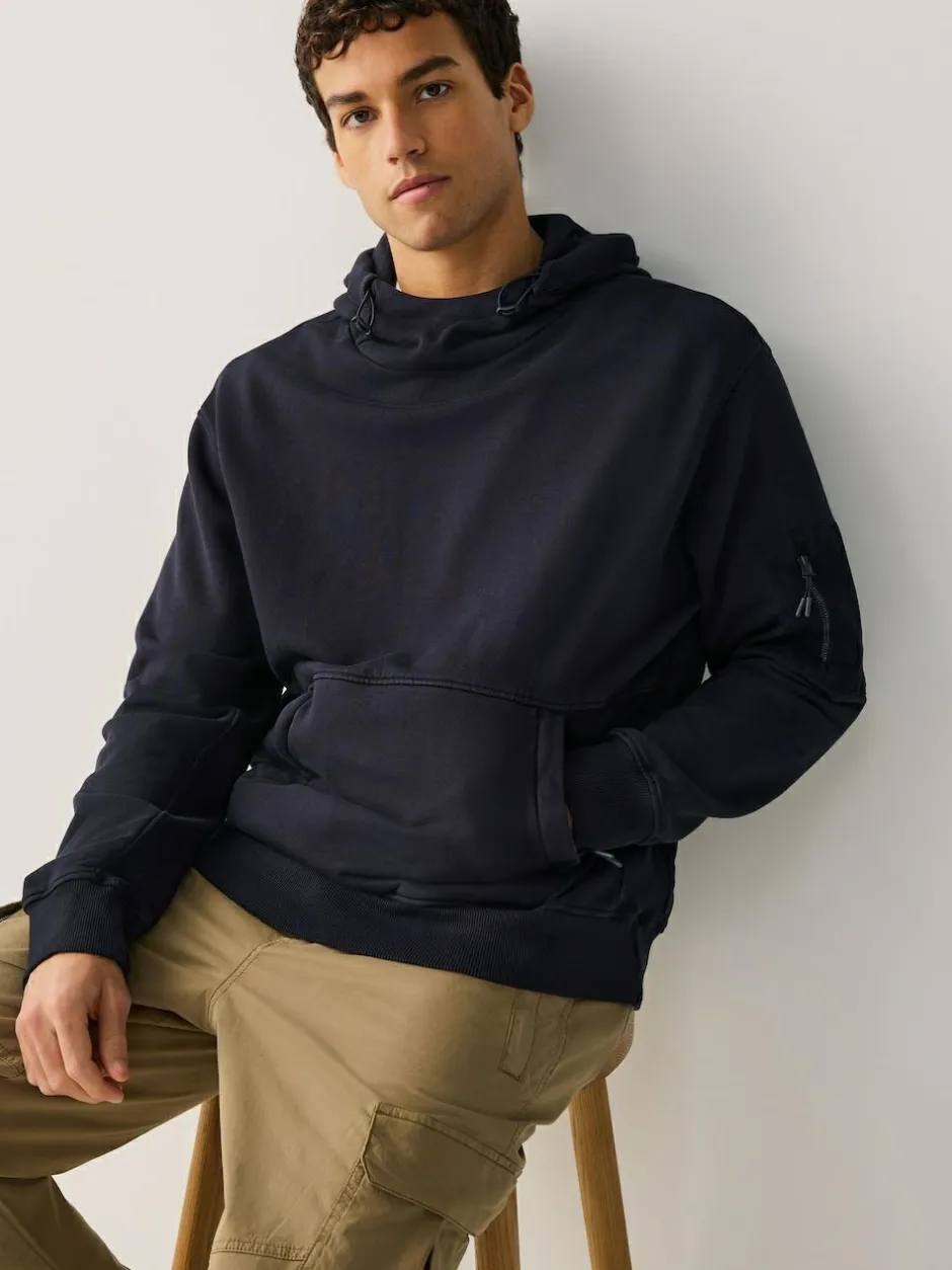 Next Overhead Hoodie Utility Navy Blue Outlet