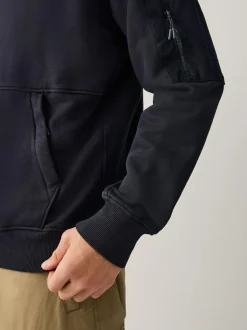 Next Overhead Hoodie Utility Navy Blue Outlet