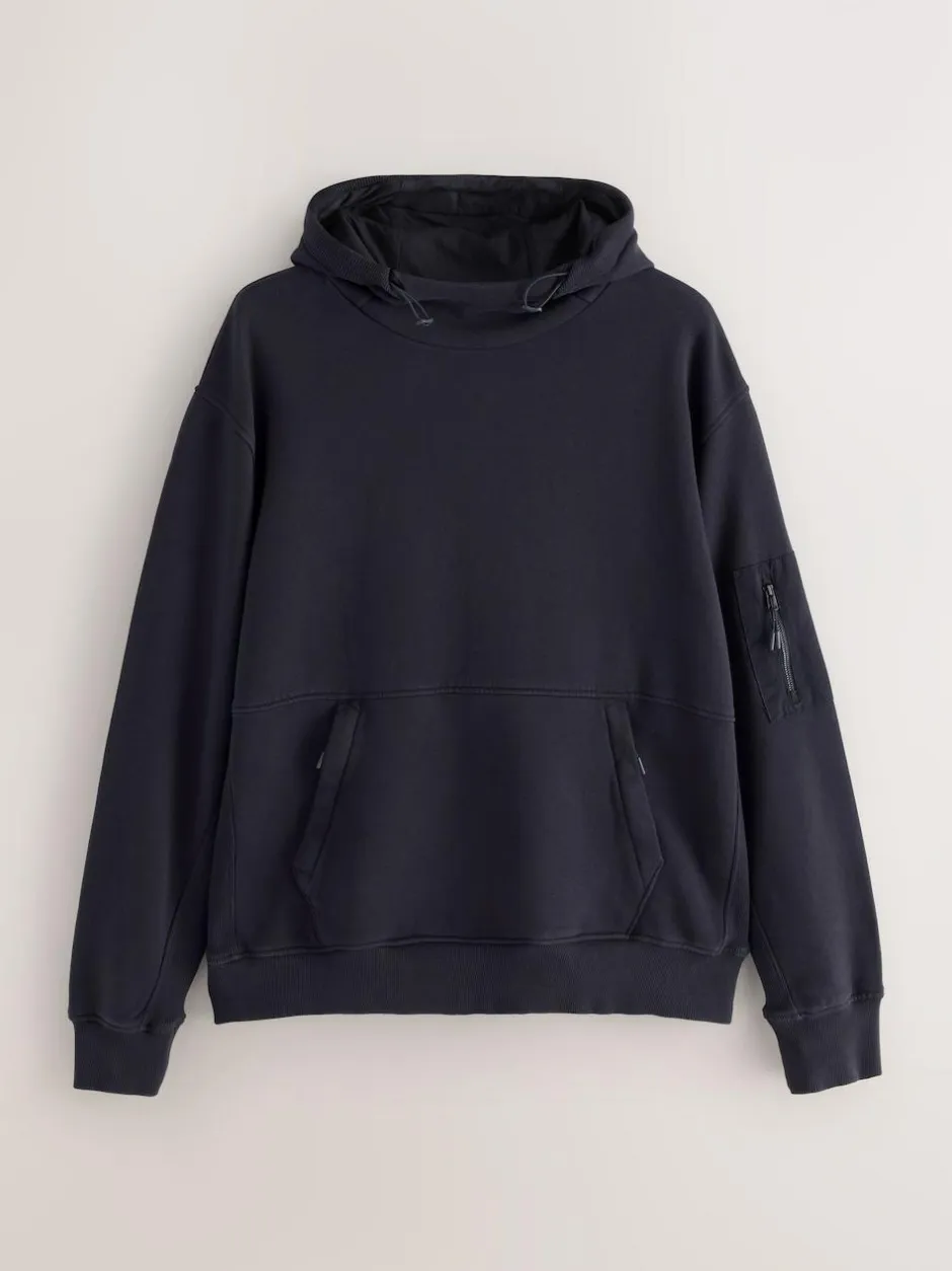 Next Overhead Hoodie Utility Navy Blue Outlet