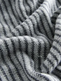 Next Navy Blue Pinstripe Woven Scarf Online