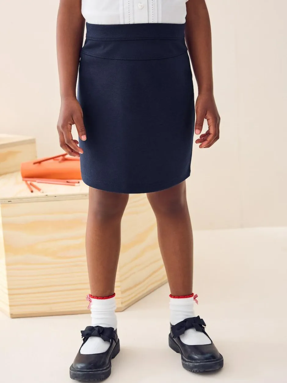 Next Pull-On Jersey Stretch School Pencil Skirt (3-18yrs) Navy Blue Discount