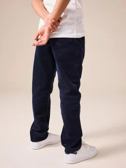 Next Regular Fit Corduroy Trousers (3-16yrs) Navy Blue Sale