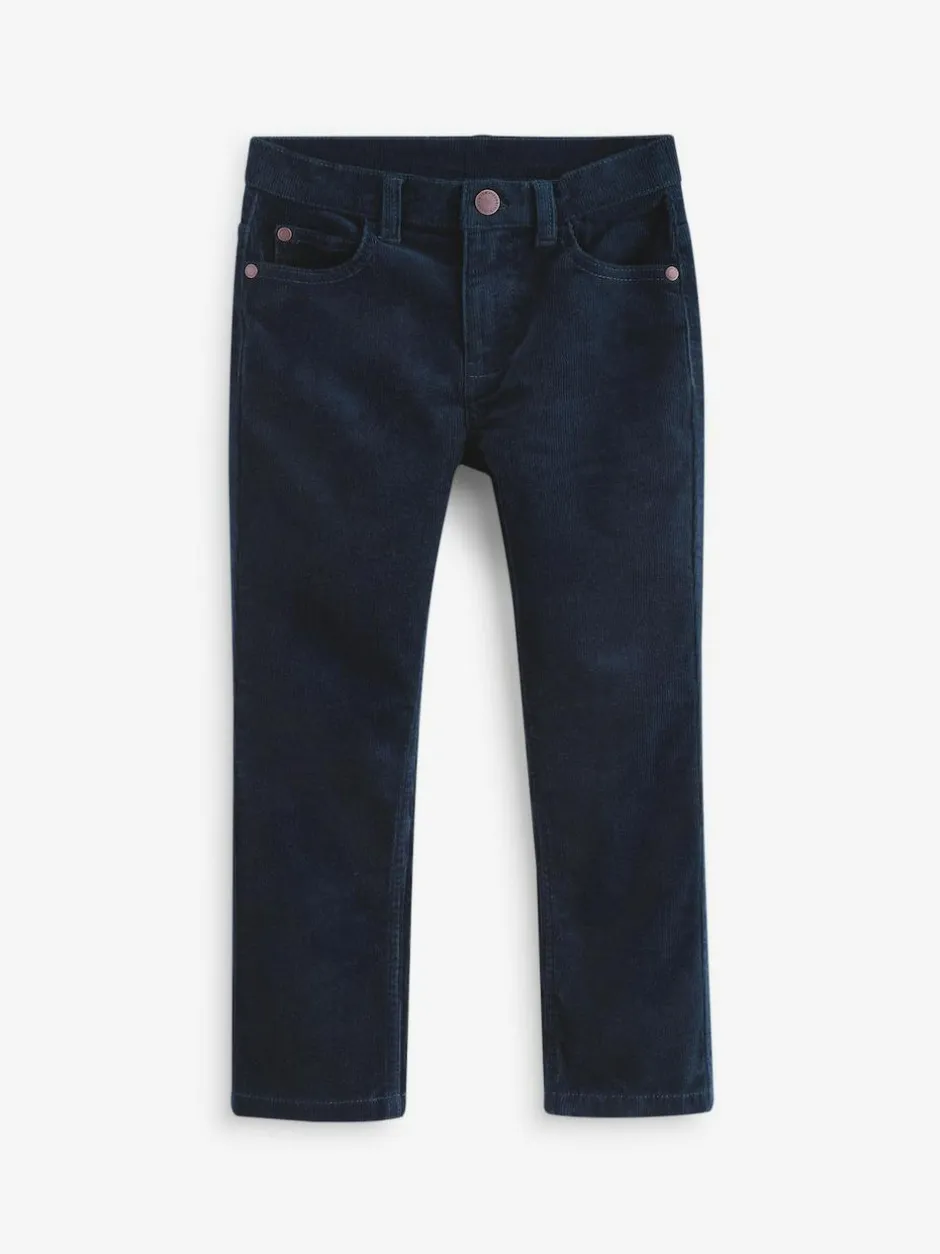 Next Regular Fit Corduroy Trousers (3-16yrs) Navy Blue Sale