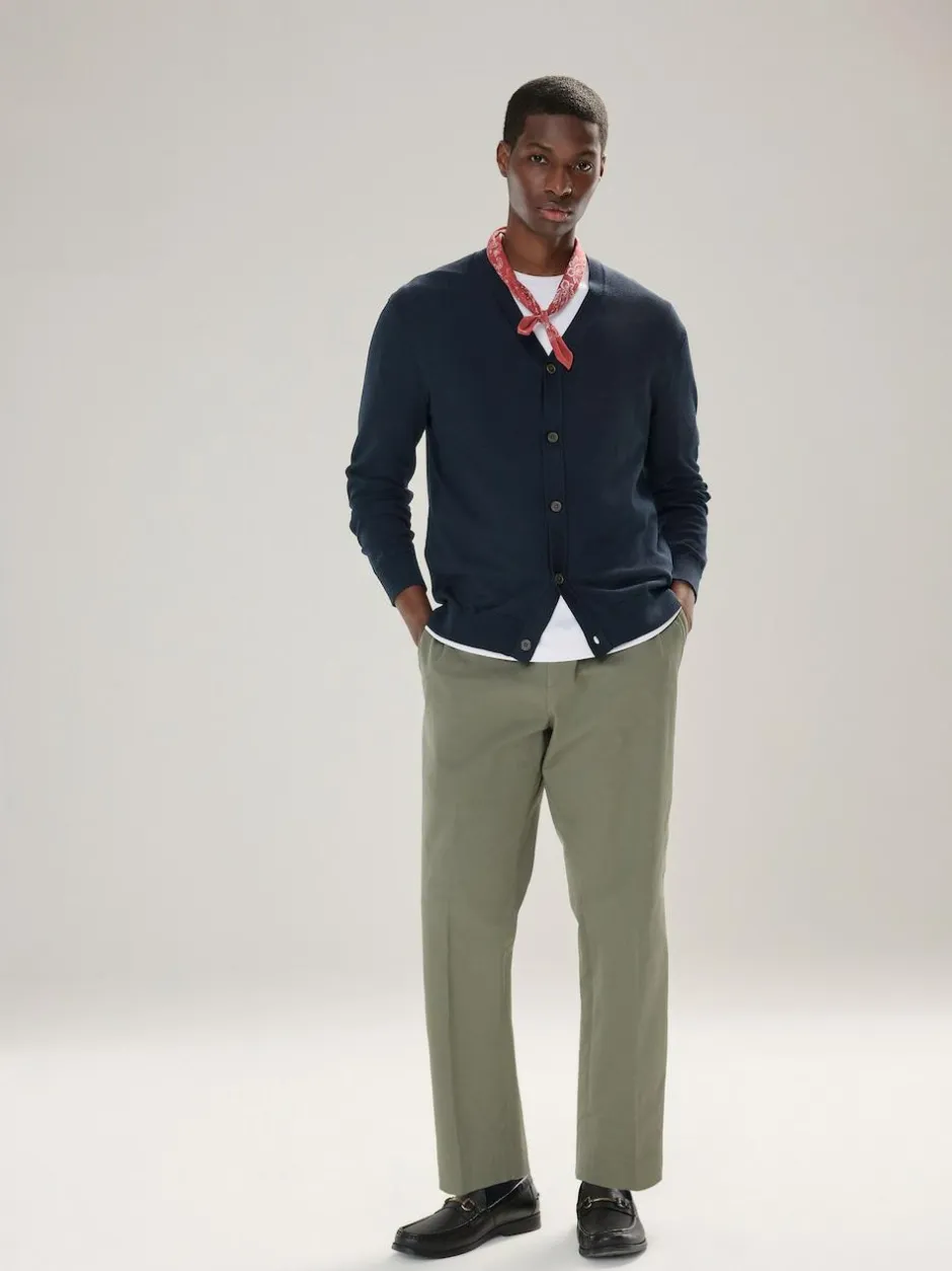 Next Regular Fit Cotton Rich Cardigan Navy Blue Hot