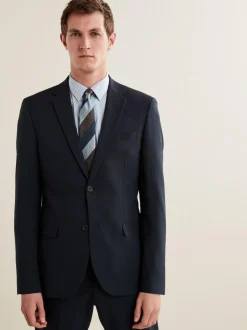 Next Regular Fit Essential Suit Jacket Navy Blue New
