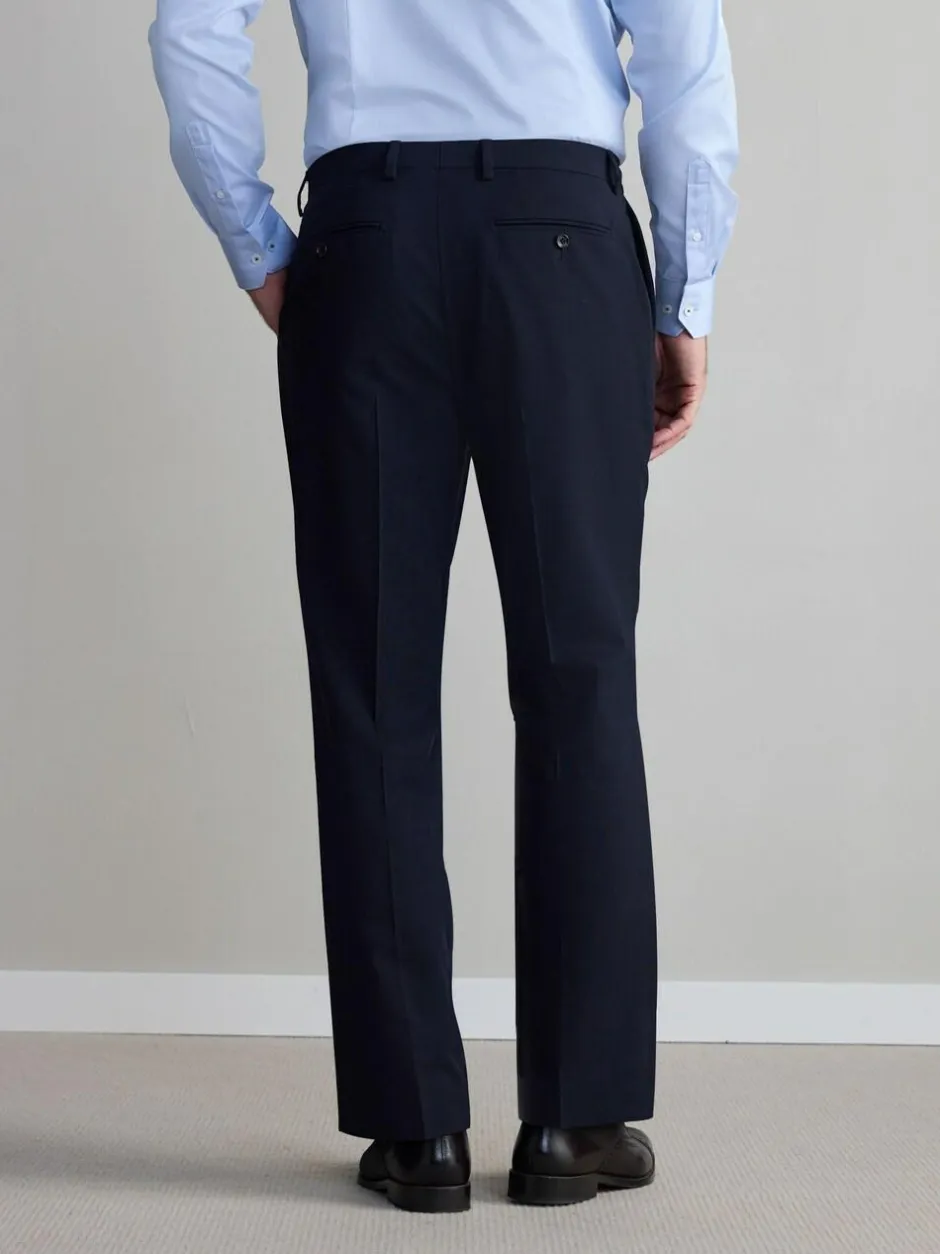 Next Regular Fit Slim Fit Signature Nova Fides 100% Italian Wool Suit Trousers Navy Blue Online