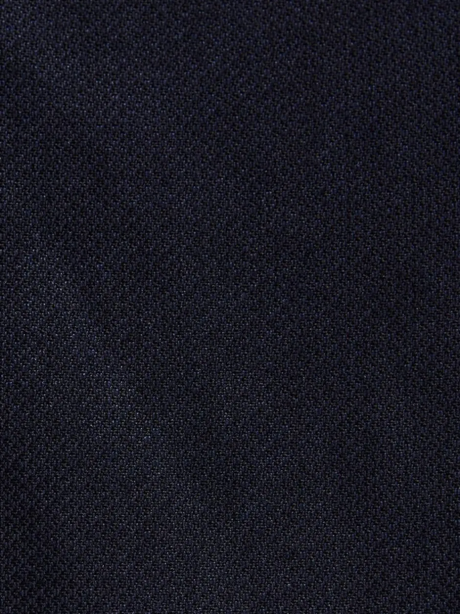Next Navy Blue Regular Fit Textured Suit Trousers Sale